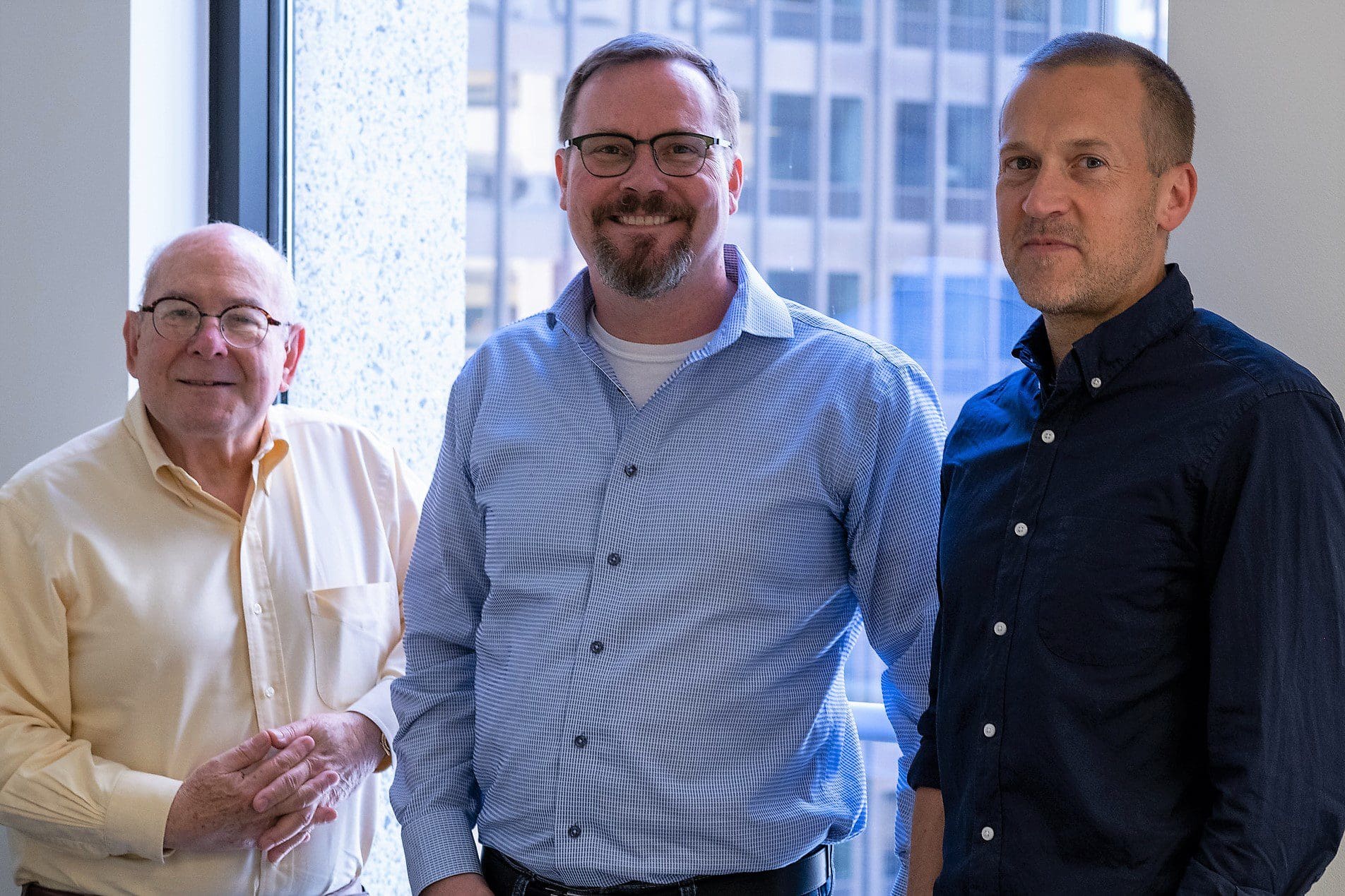 Employee-owners Saul Rockman, David Wilmore and Adam Moylan