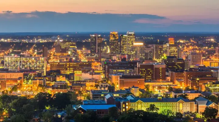 Birmingham, Alabama, USA downtown city skyline.