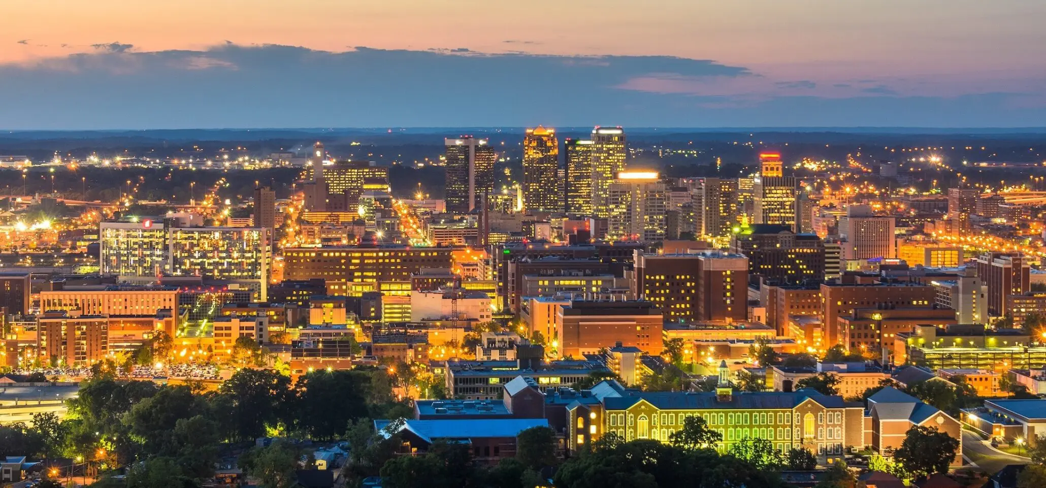 Birmingham, Alabama, USA downtown city skyline.