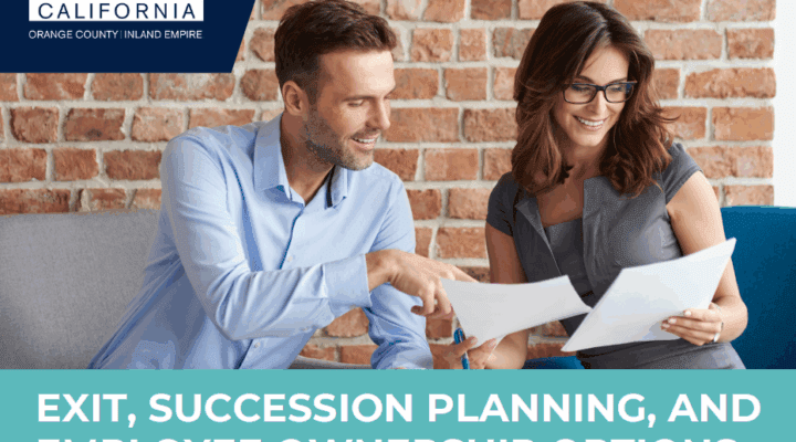 Exit, Succession Planning, and Employee Ownership Options webinar series graphic