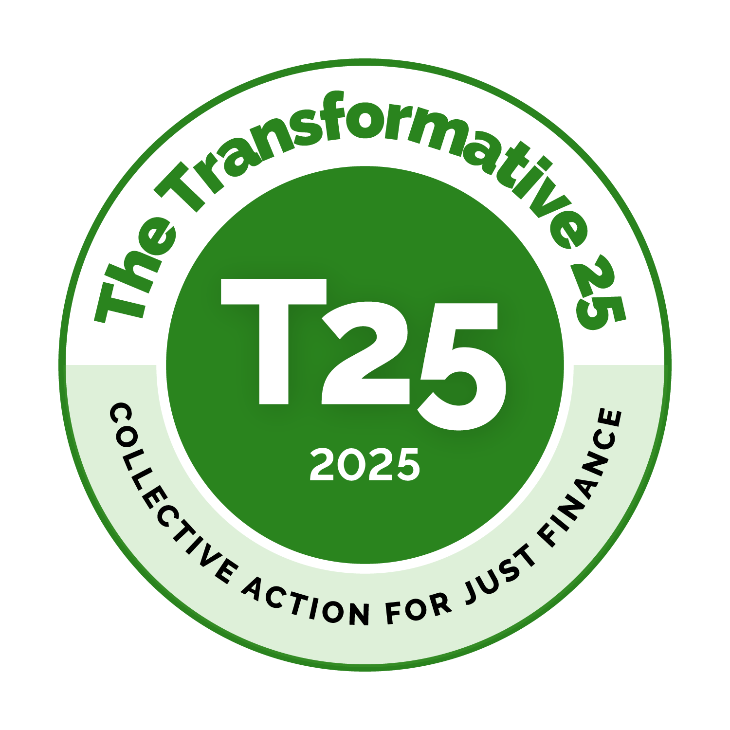 The Transformative 25 logo