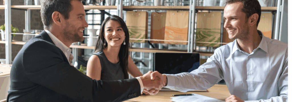 Businesspeople shaking hands